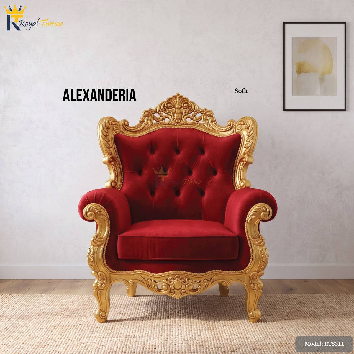 Alexanderia- Wooden Sofa | RTS311