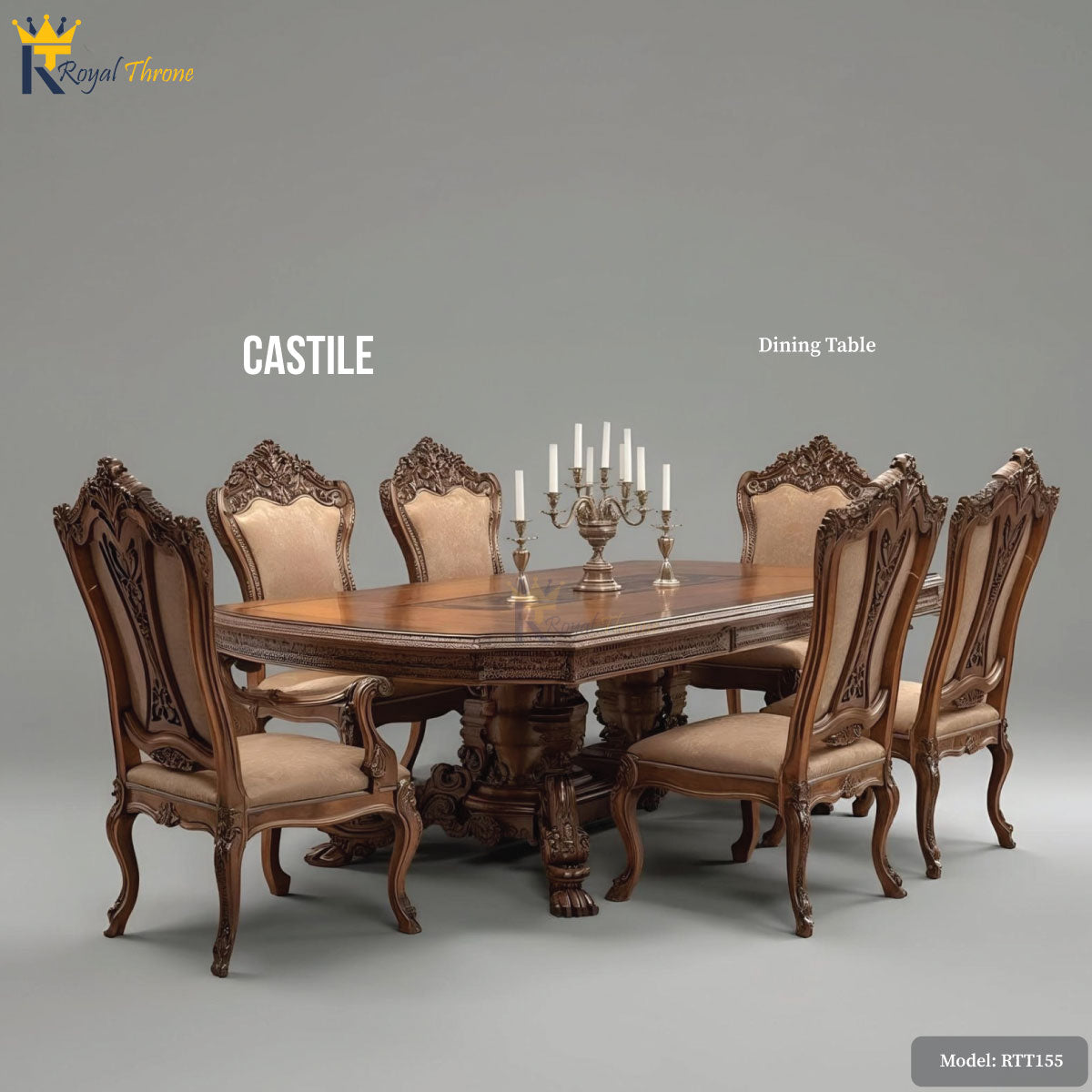 Castile- Wooden Dining Table | RTT155 Main image