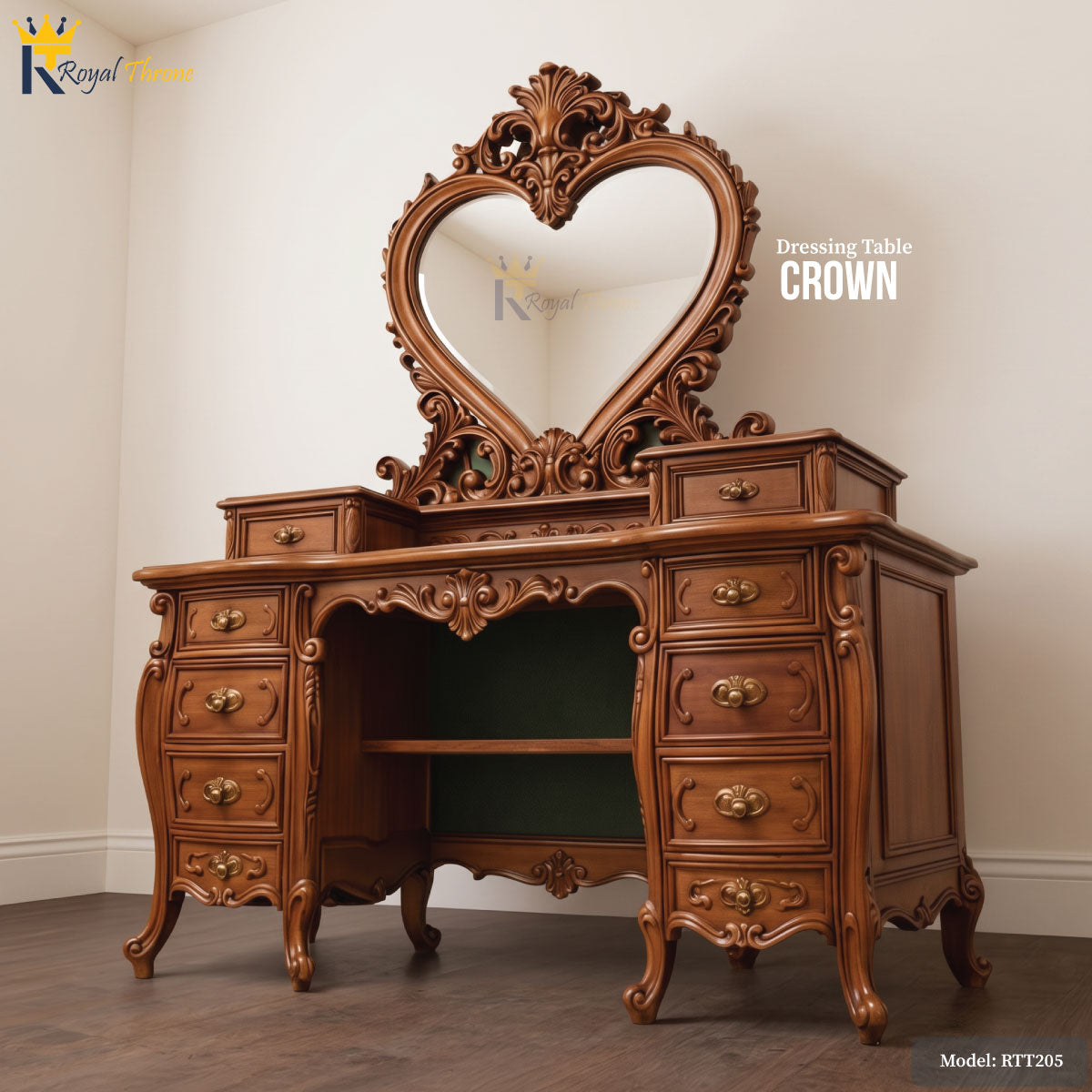 Crown- Wooden Dressing Table | RTT205