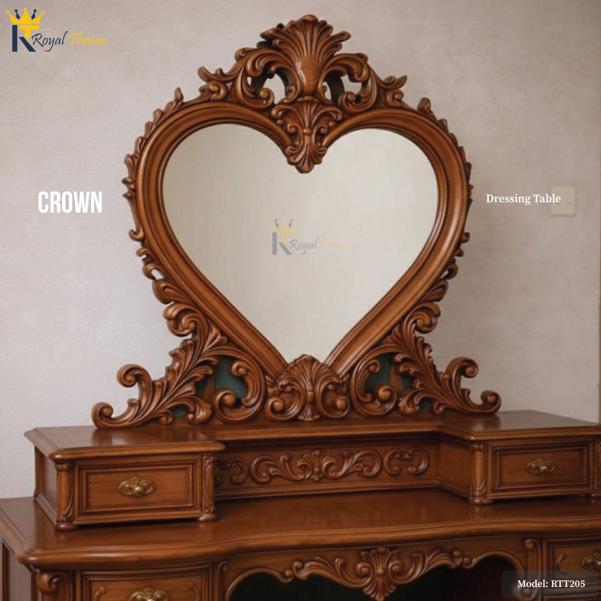 Crown- Wooden Dressing Table | RTT205