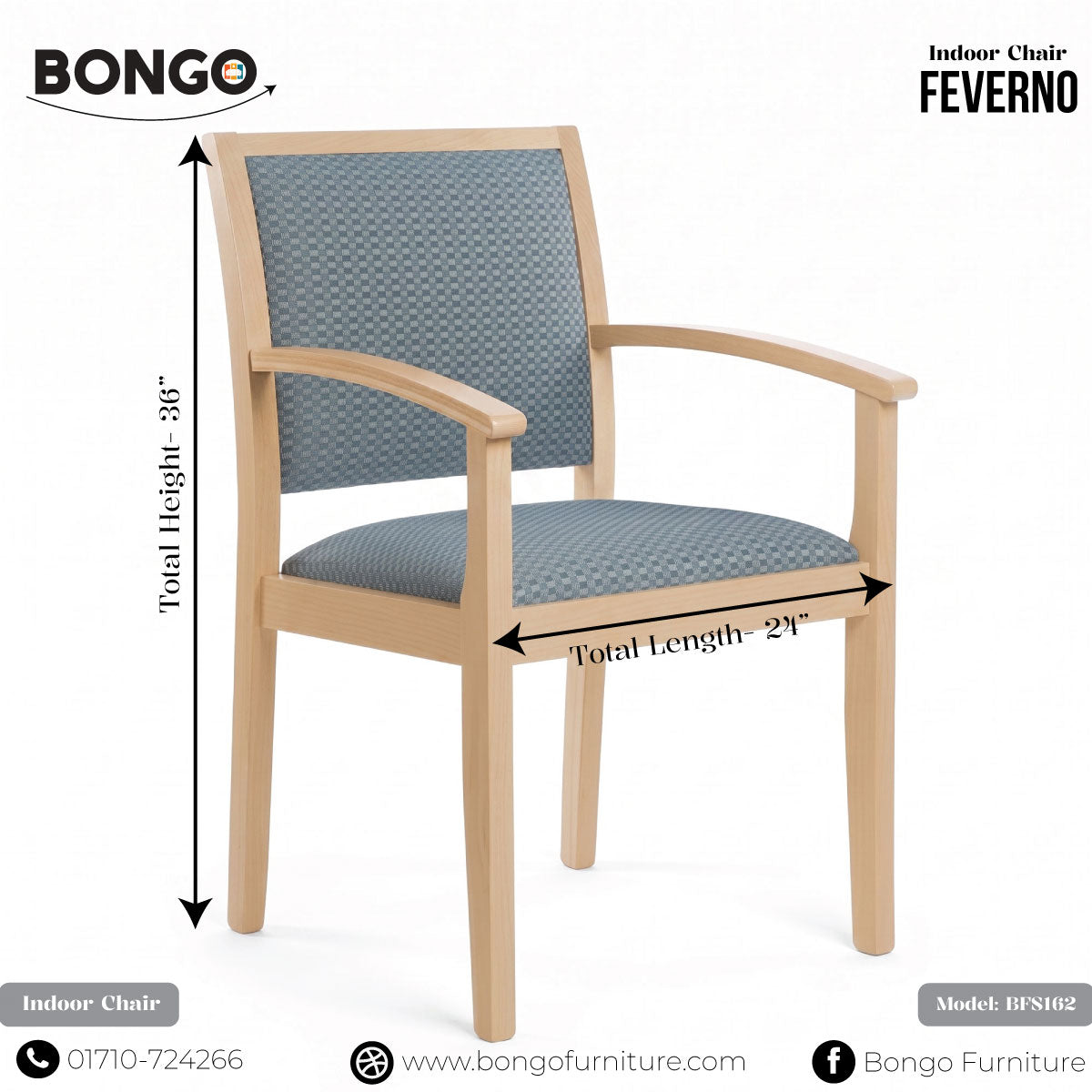 Feverno - Wooden Indoor Chair | BFS162 Secondary image