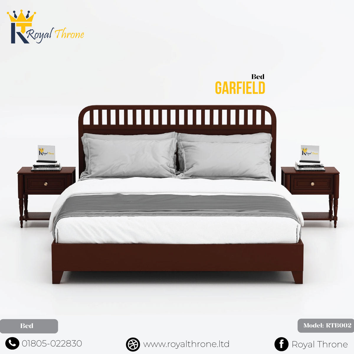 Garfield- Wooden Bed | RTB002 Secondary image