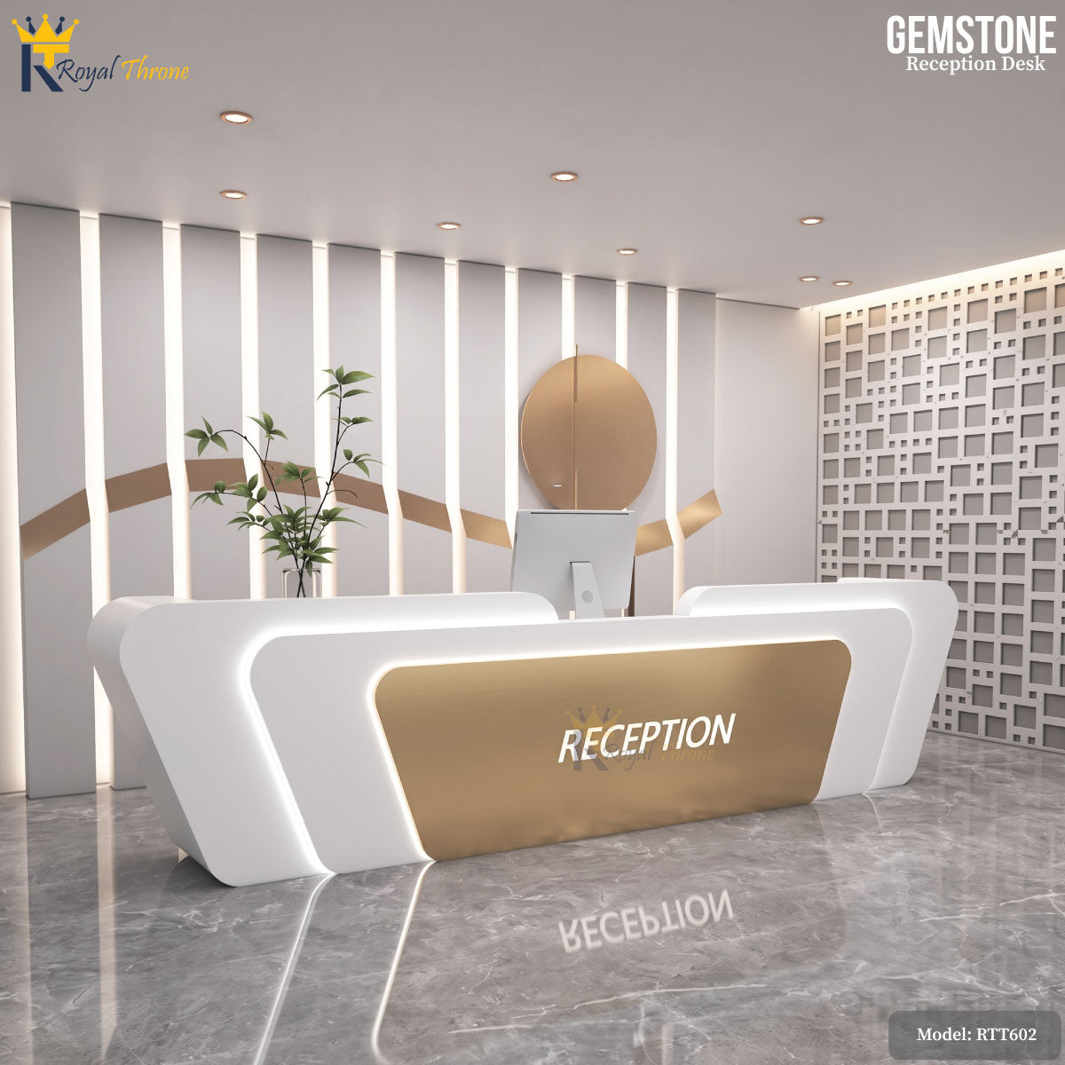 Gemstone- Reception Desk | RTT602 Secondary image