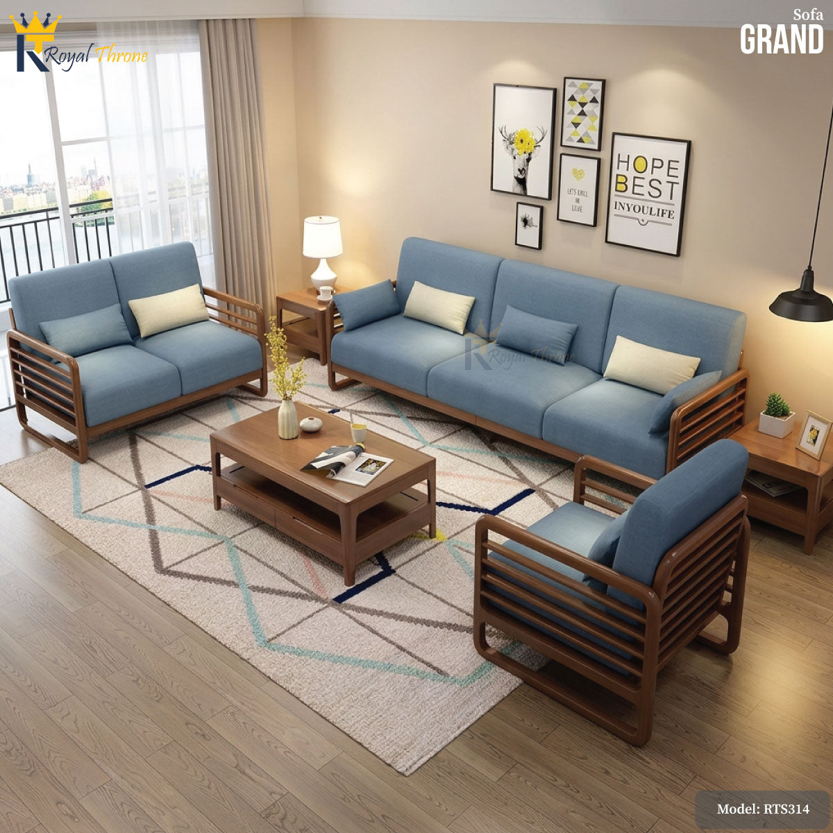 Grand- Wooden Sofa | RTC314 Secondary image