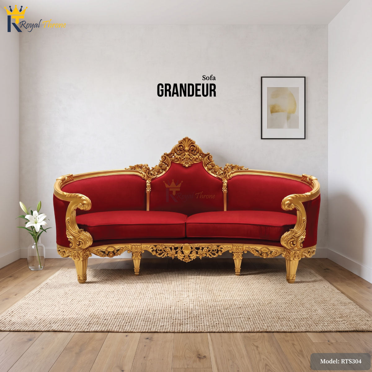 Grandeur- Wooden Sofa | RTS304 Main image
