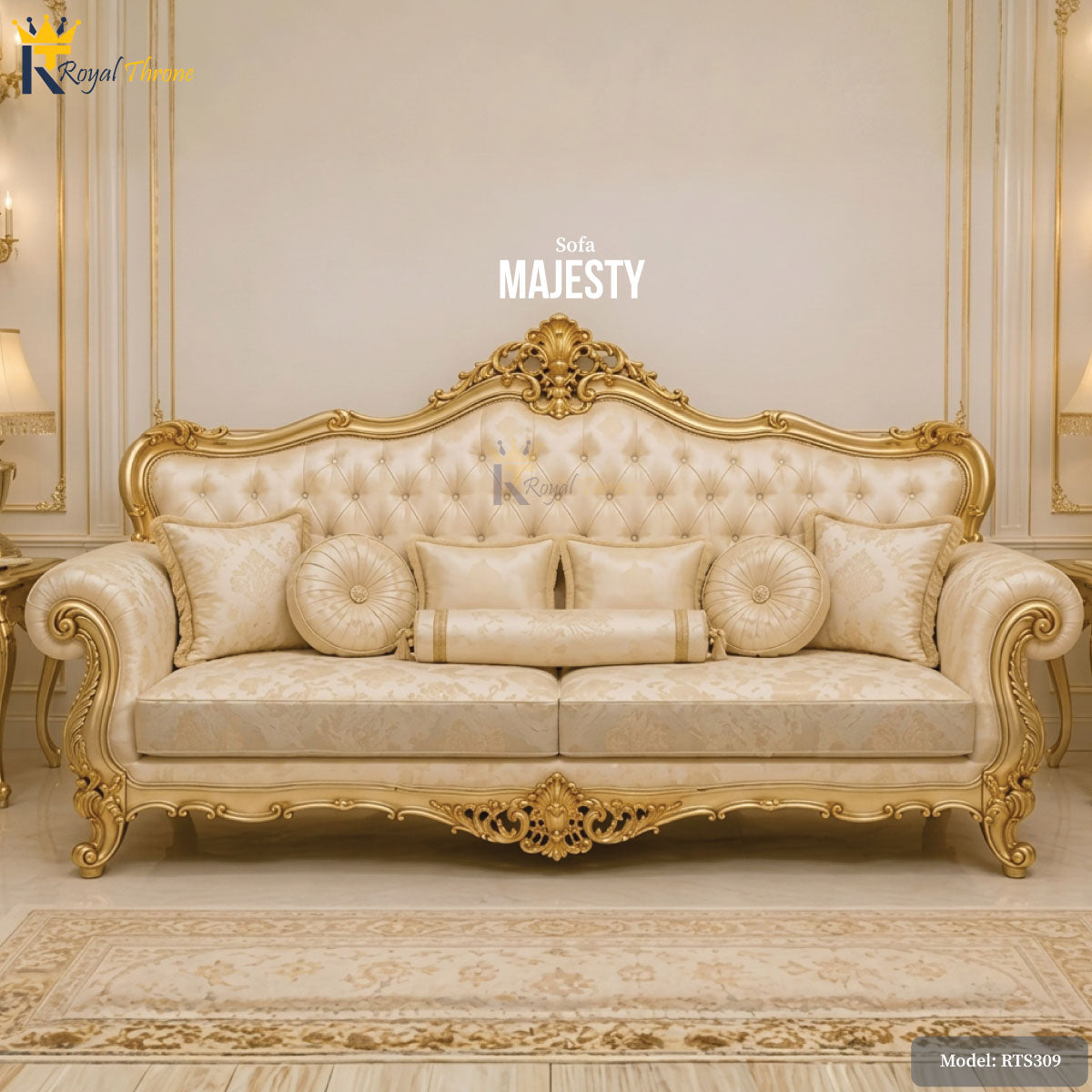 Majesty- Wooden Sofa | RTS309 Secondary image