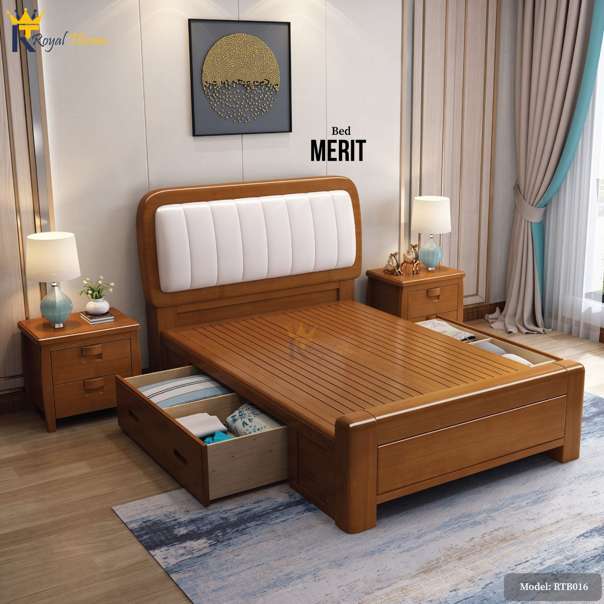 Merit- Wooden Bed | RTB016
