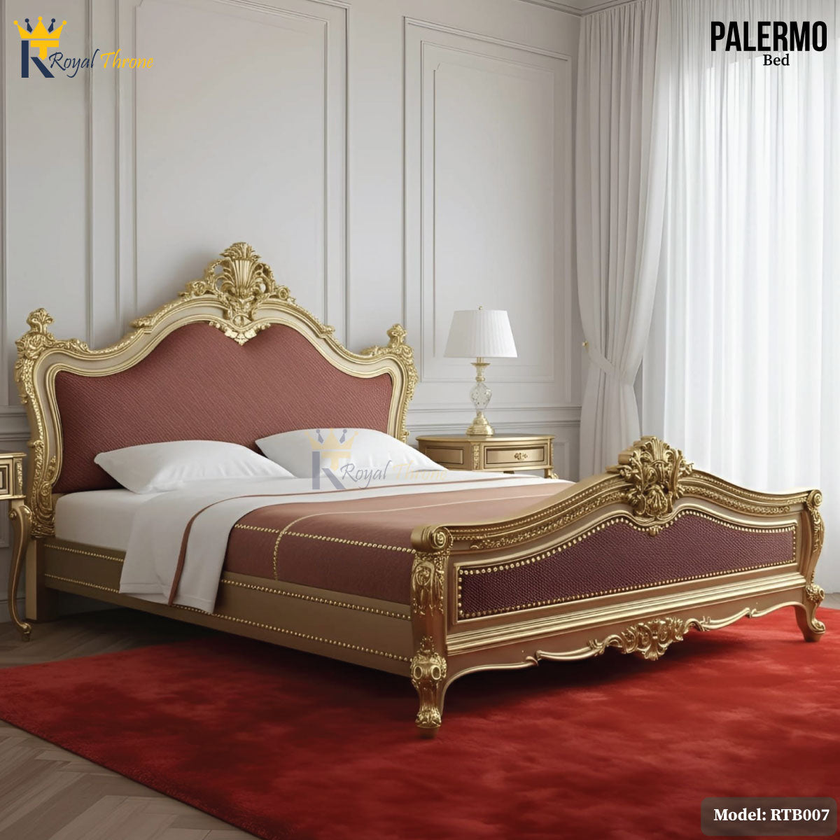 Palermo- Wooden Bed | RTB007 Secondary image