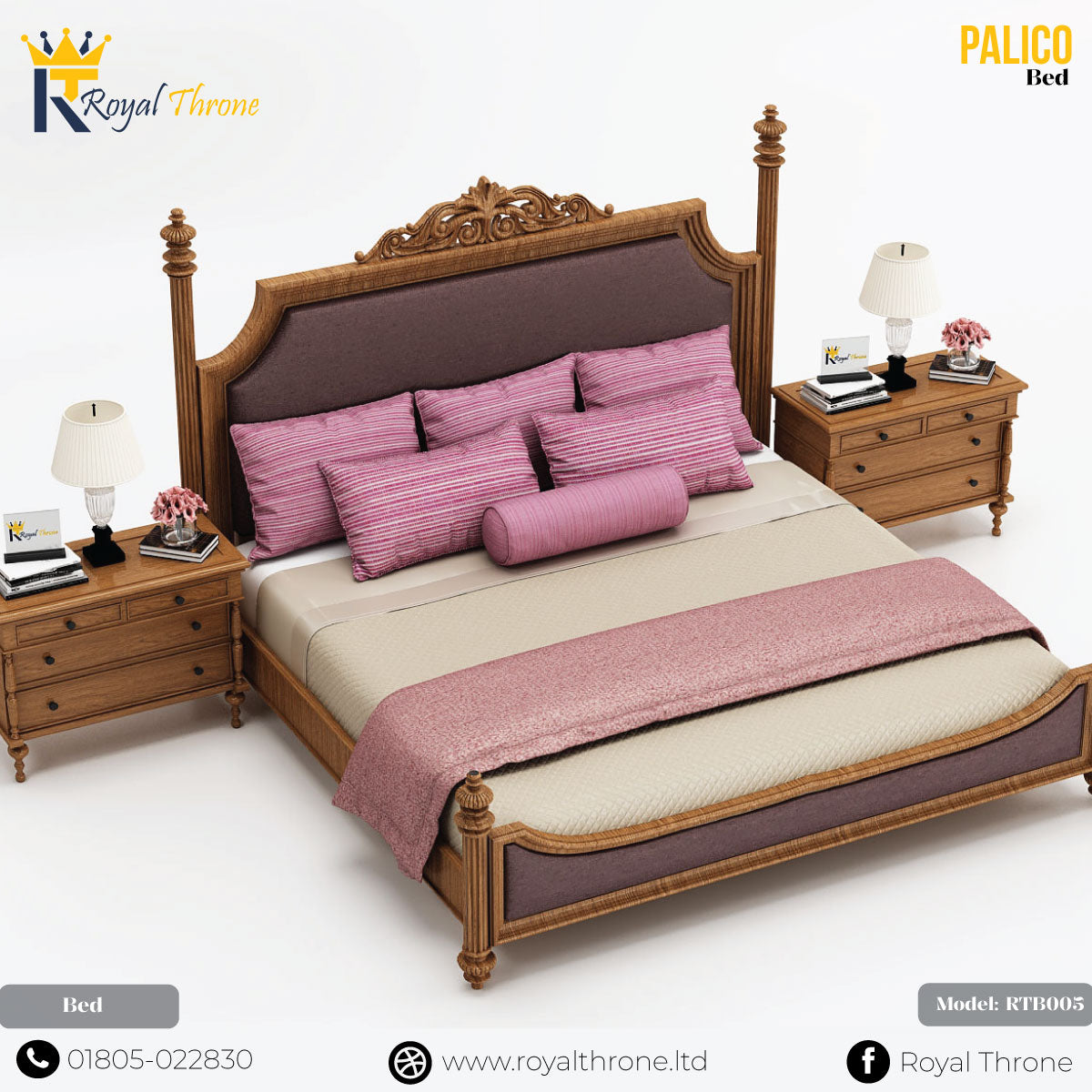 Palico- Wooden Bed | RTB005 Secondary image