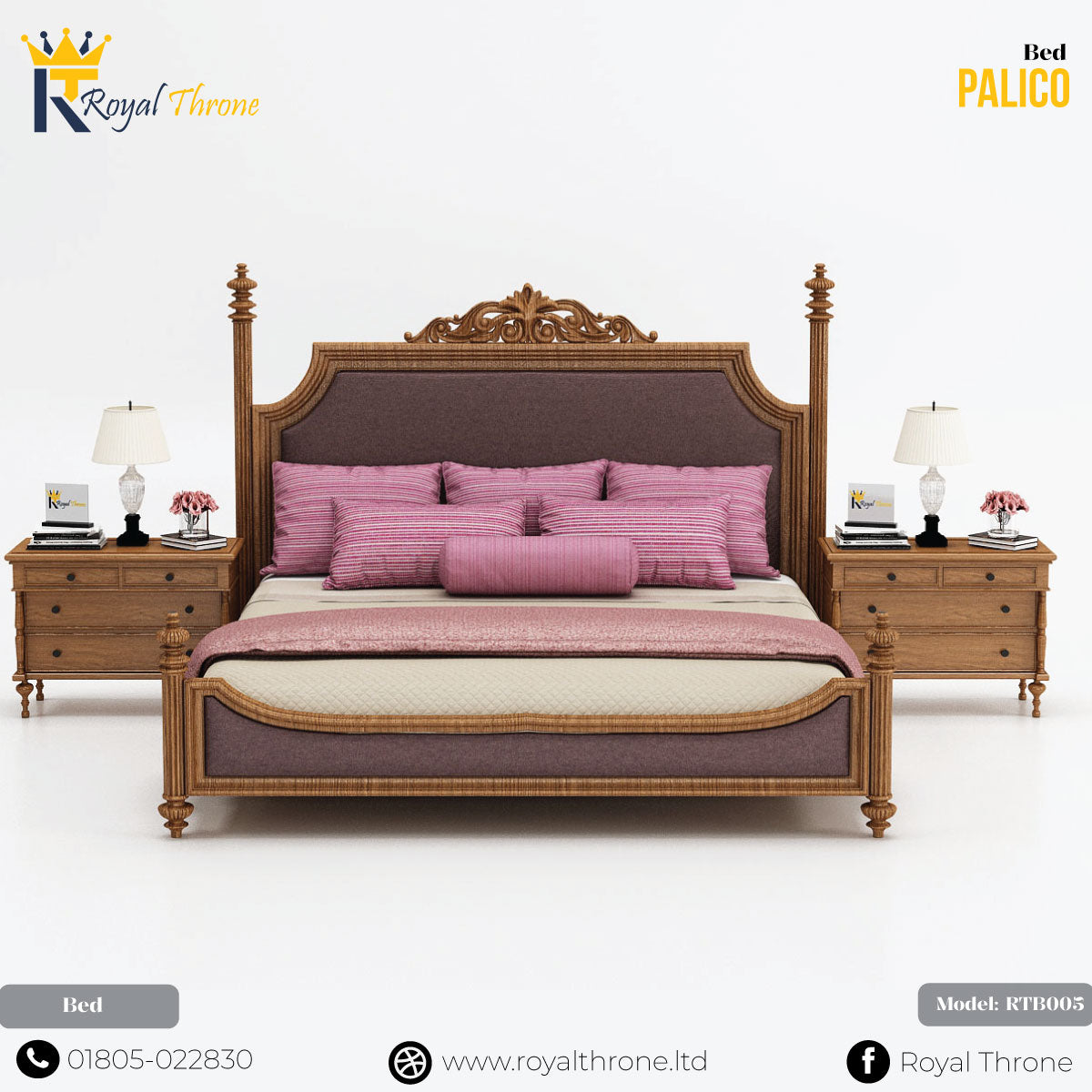 Palico- Wooden Bed | RTB005 Main image