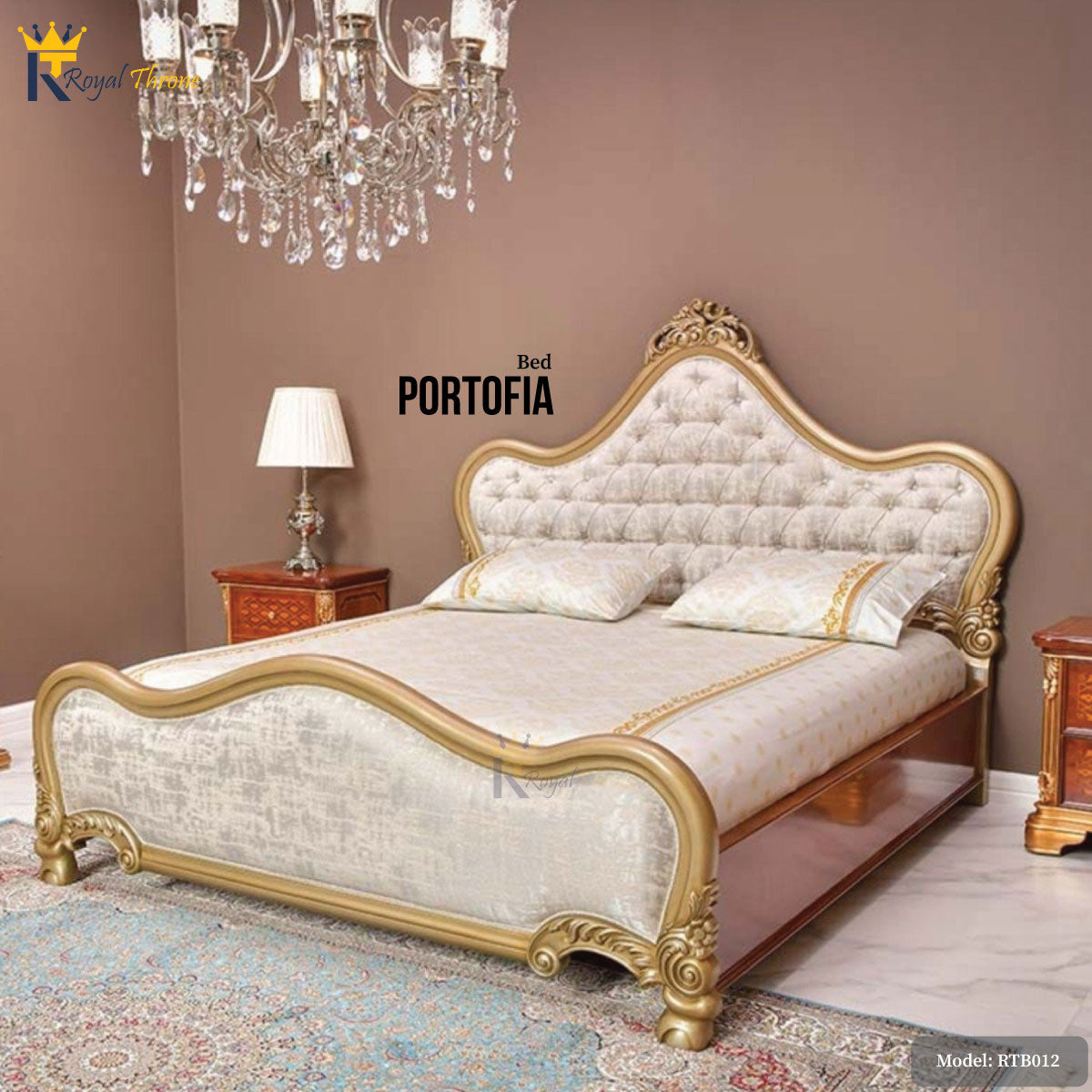 Portofia- Wooden Bed | RTB012 Secondary image