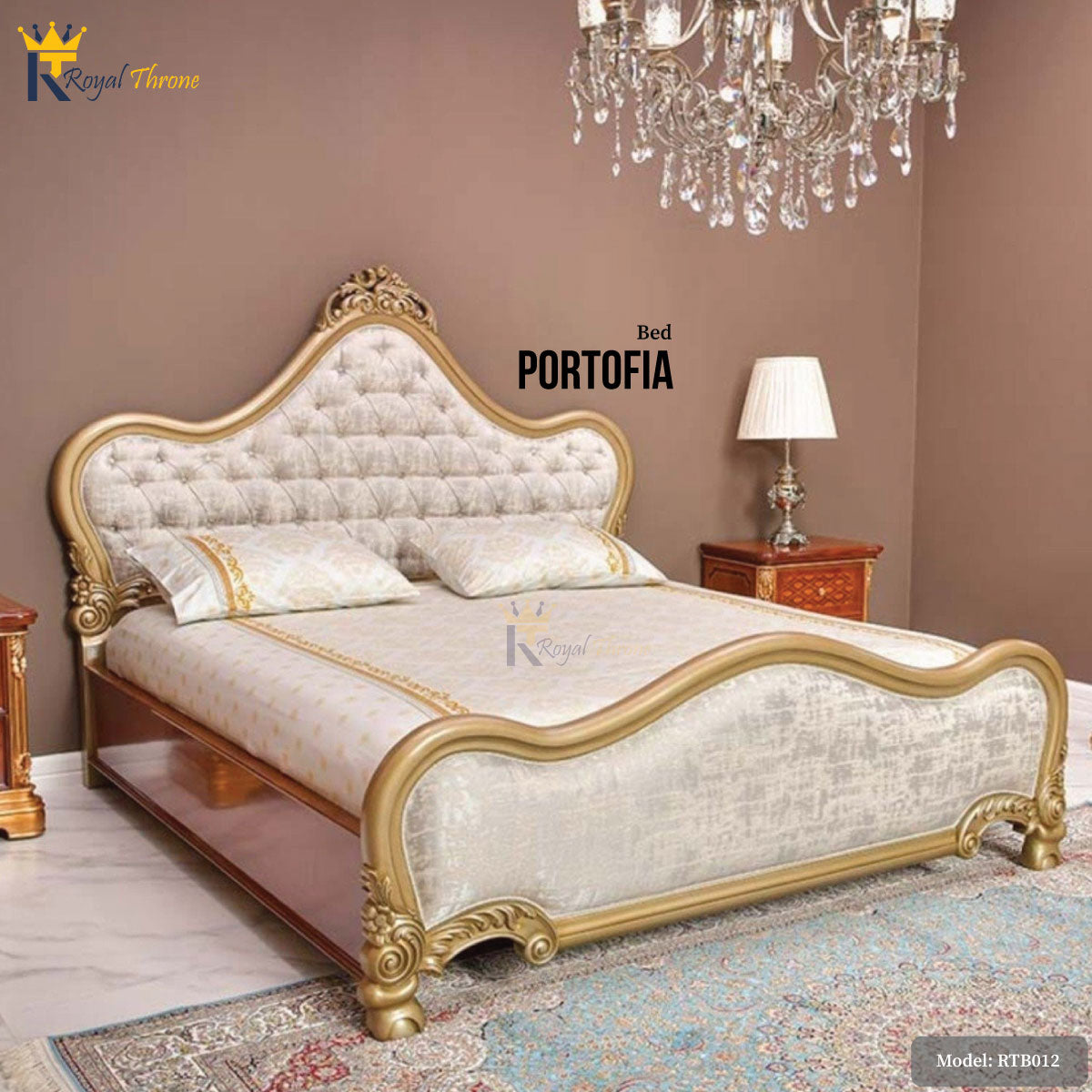 Portofia- Wooden Bed | RTB012