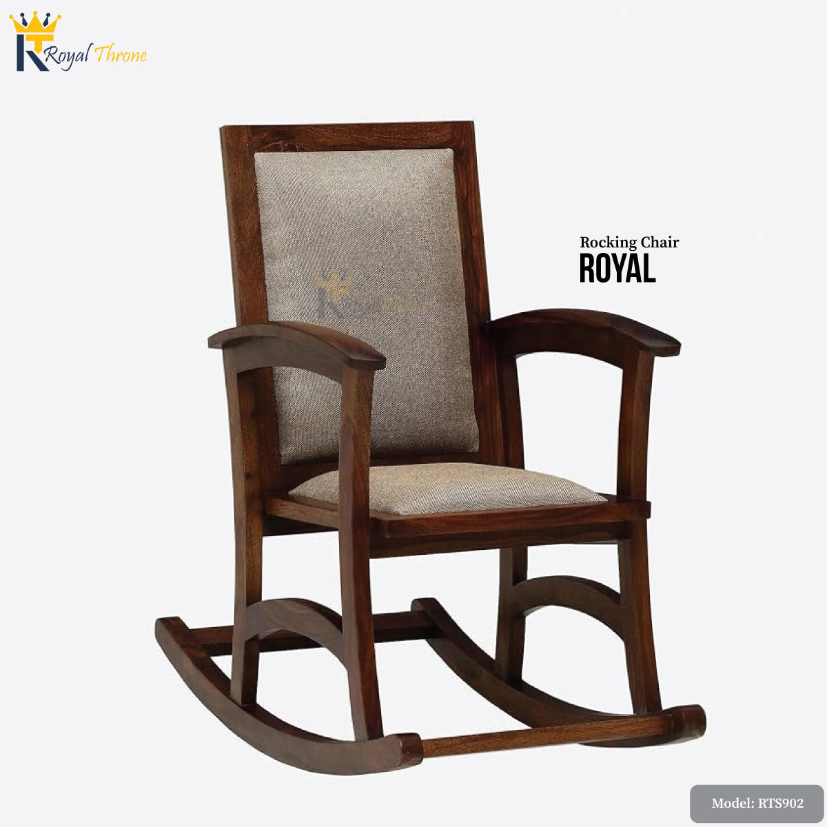 Royal- Wooden Rocking Chair | RTS902 Secondary image