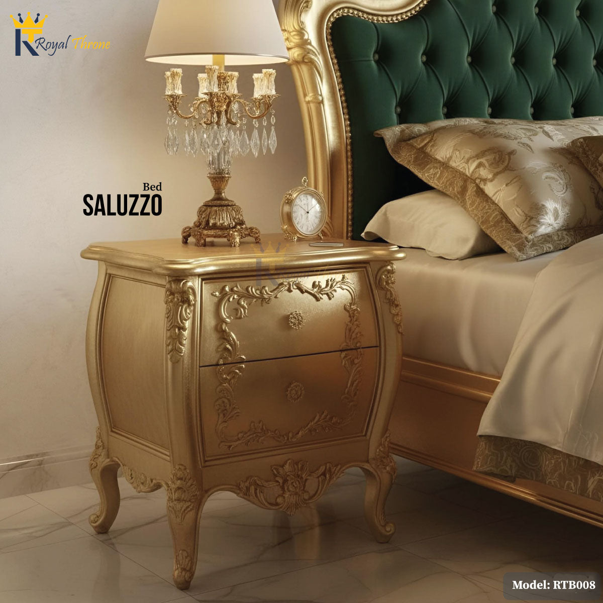 Saluzzo- Wooden Bed | RTB008