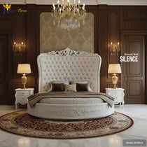 Silence- Wooden Round Bed | RTB014
