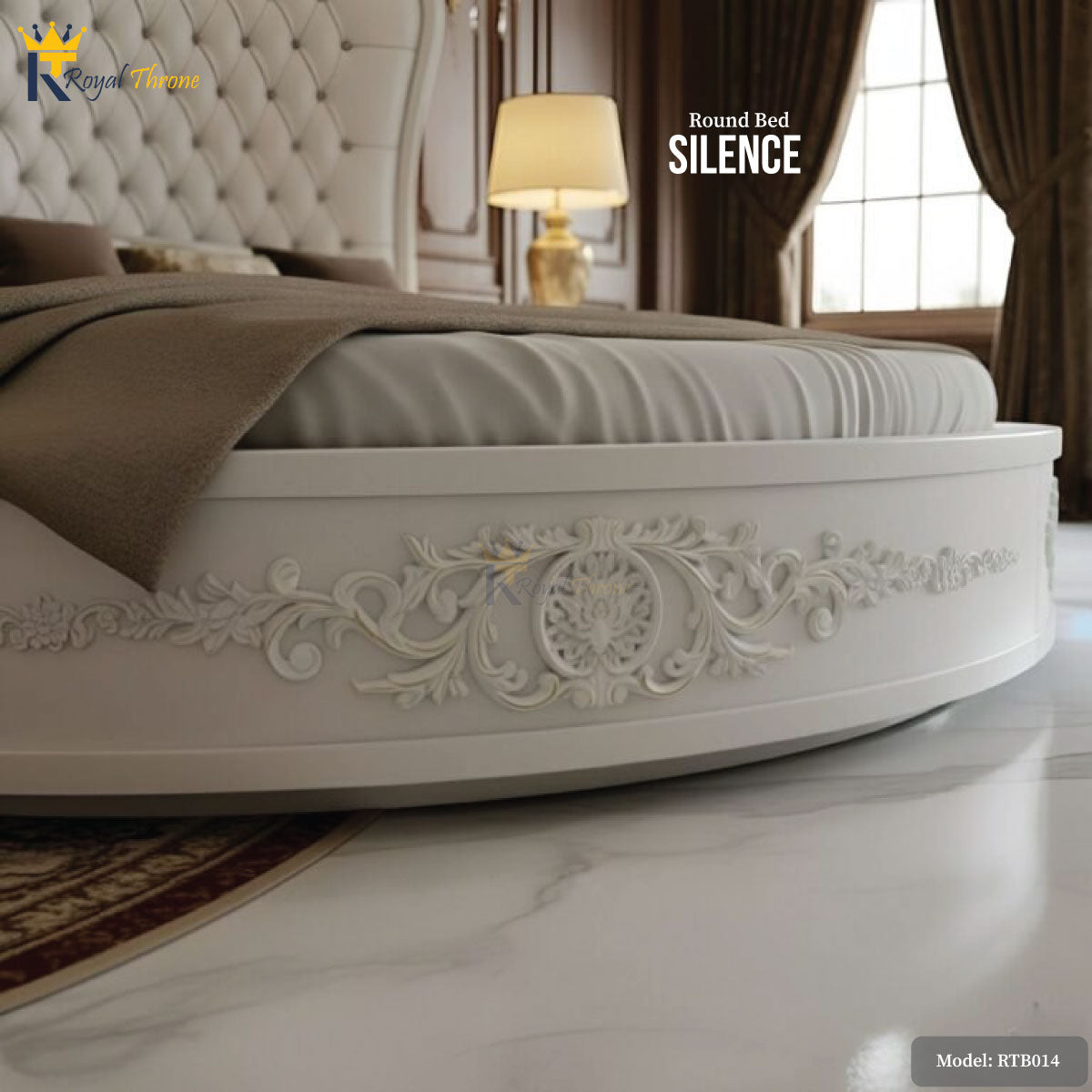Silence- Wooden Round Bed | RTB014