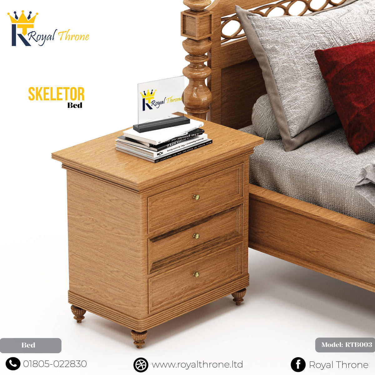 Skeletor- Wooden Bed | RTB003