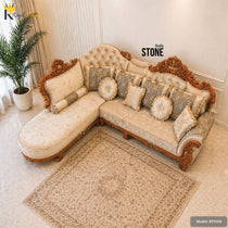 Stone- Wooden Sofa | RTS308