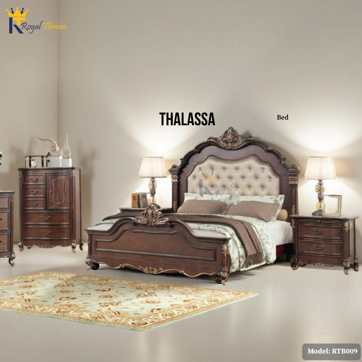 Thalassa- Wooden Bed | RTB009