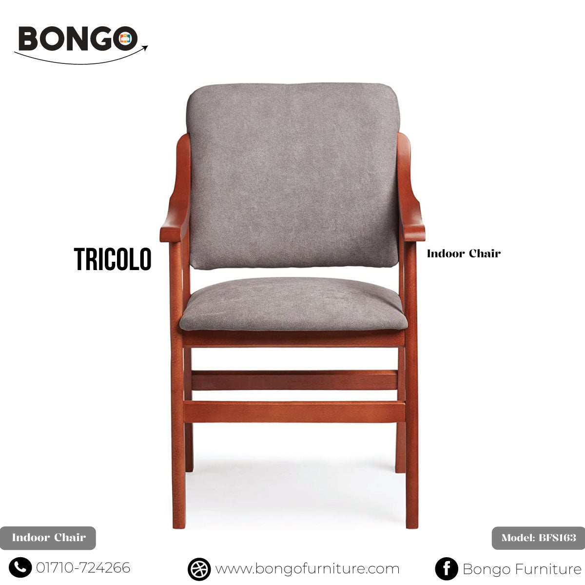 Tricolo - Wooden Indoor Chair | BFS163